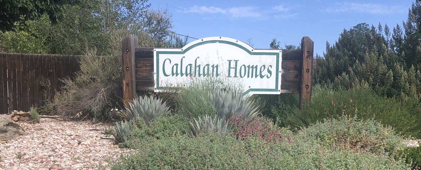 Calahan Homes Lakewood Neighborhood Sign